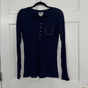 Vintage Ariat Navy Blue Casual Top